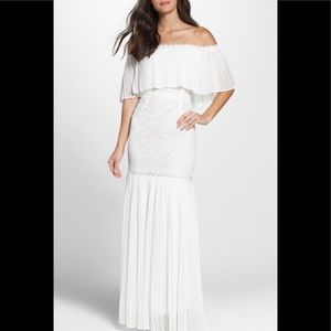 NWT Foxie Florentino Maxi dress in blue/gray